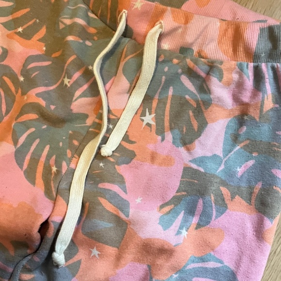 Wildfox Pink and Gray Tropical Joggers - Picture 5 of 14